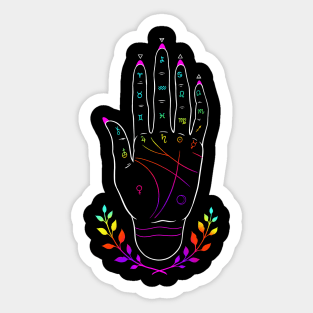 Palmistry hand Sticker